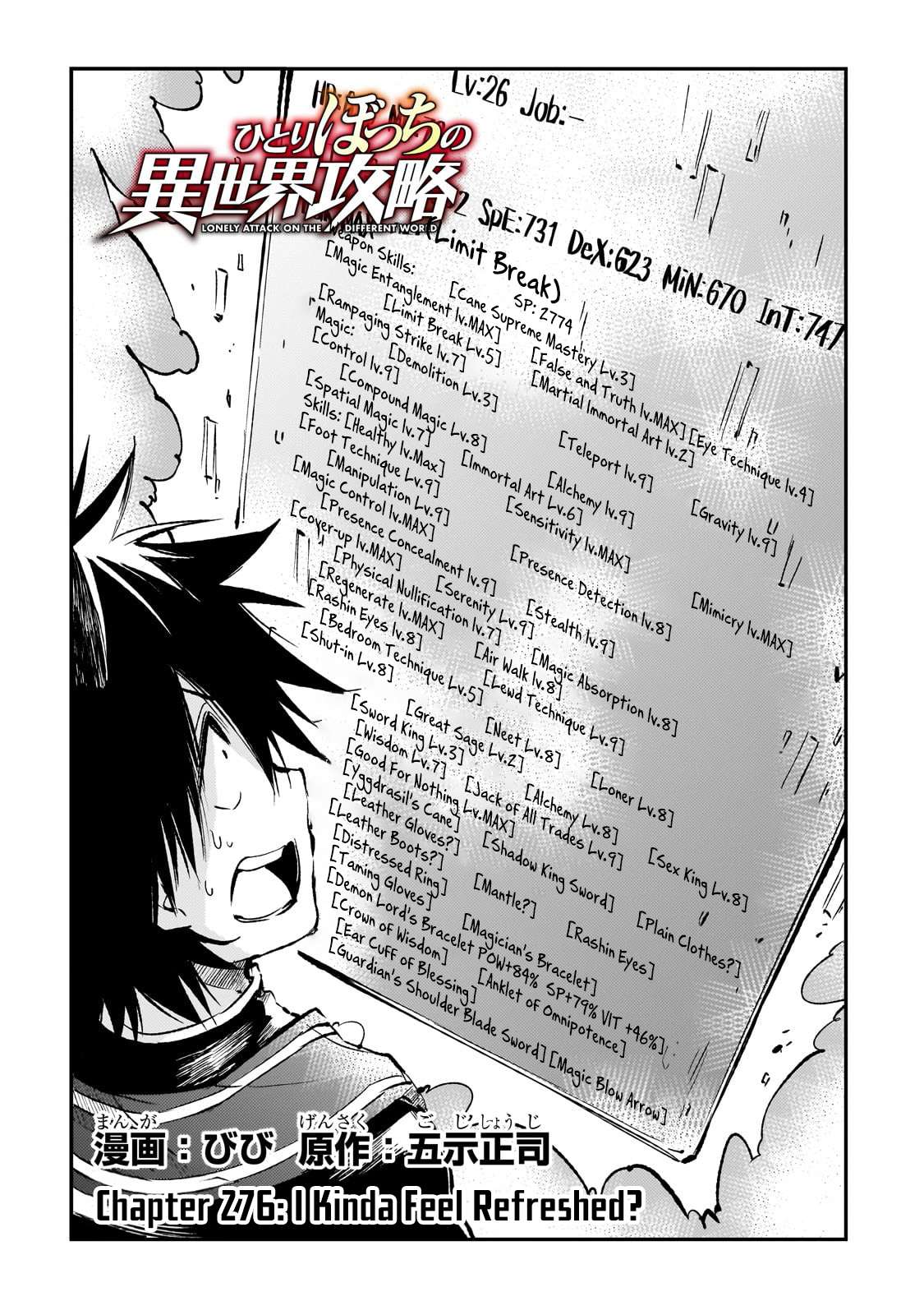 Hitoribocchi no Isekai Kouryaku, Chapter 276