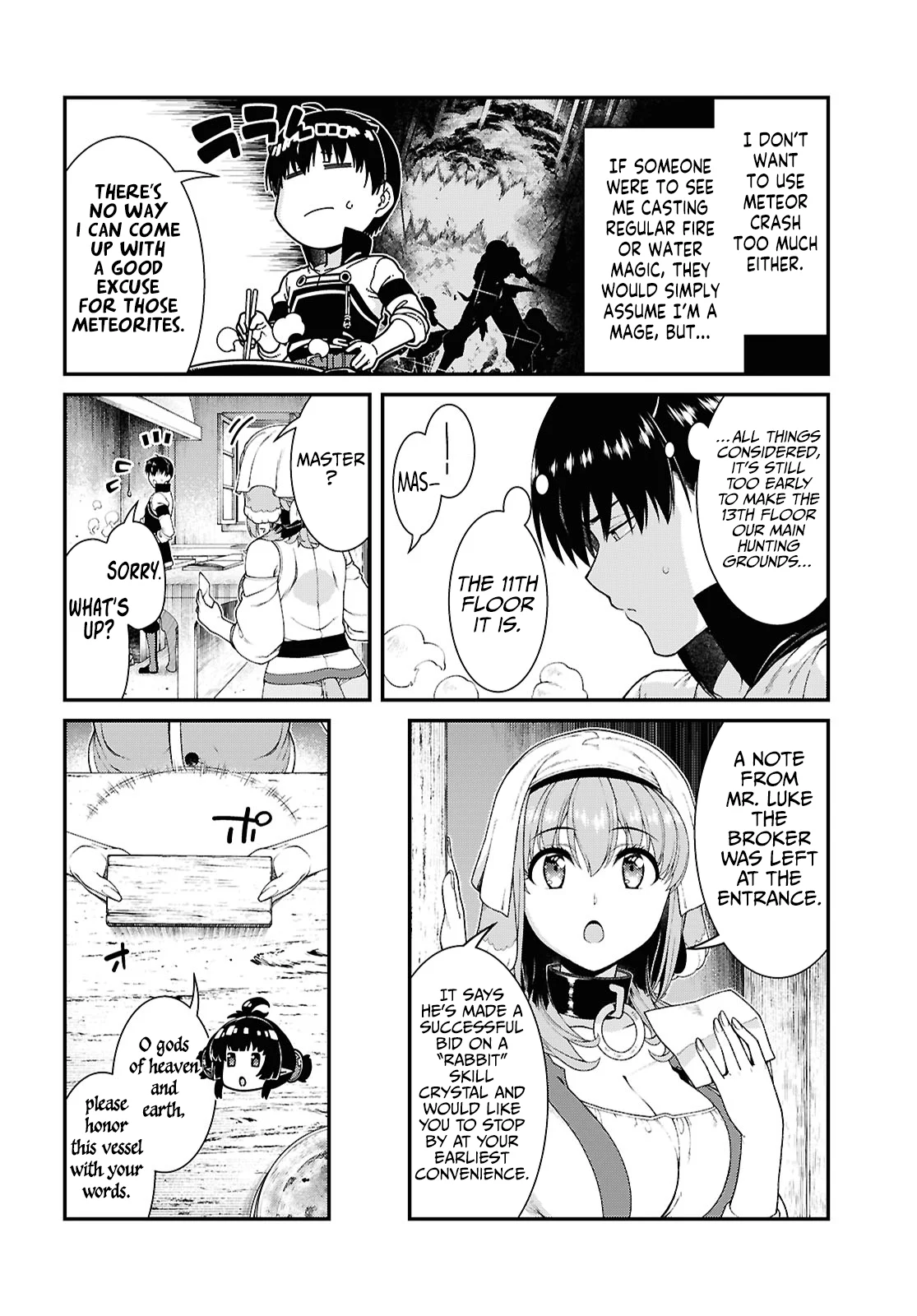 Isekai Meikyuu de Harem o, chapter 91