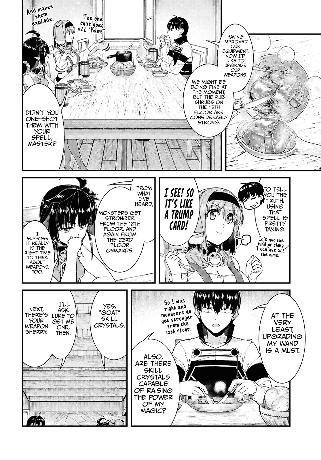 Isekai Meikyuu de Harem o, chapter 91