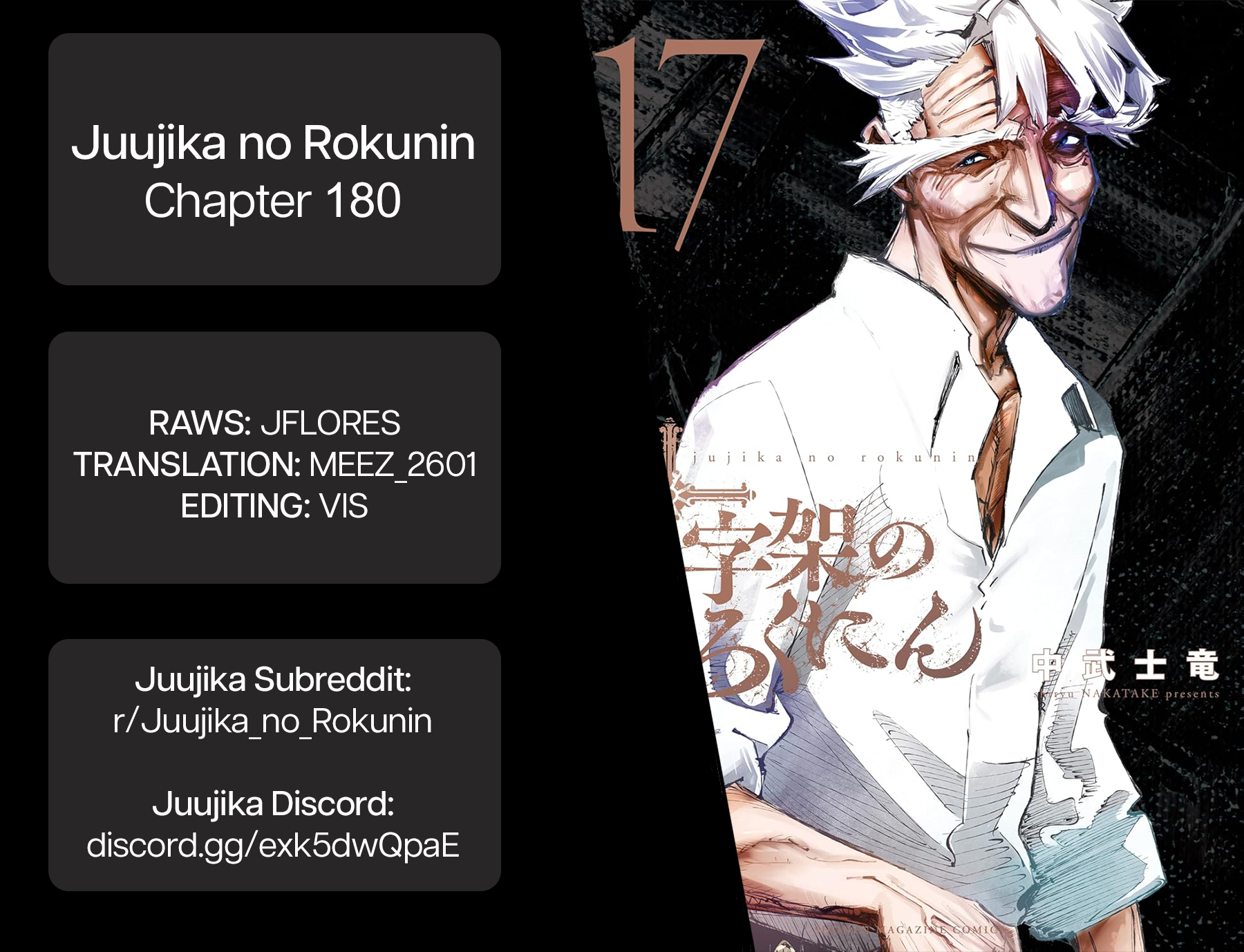 Juujika no Rokunin, Chapter 180