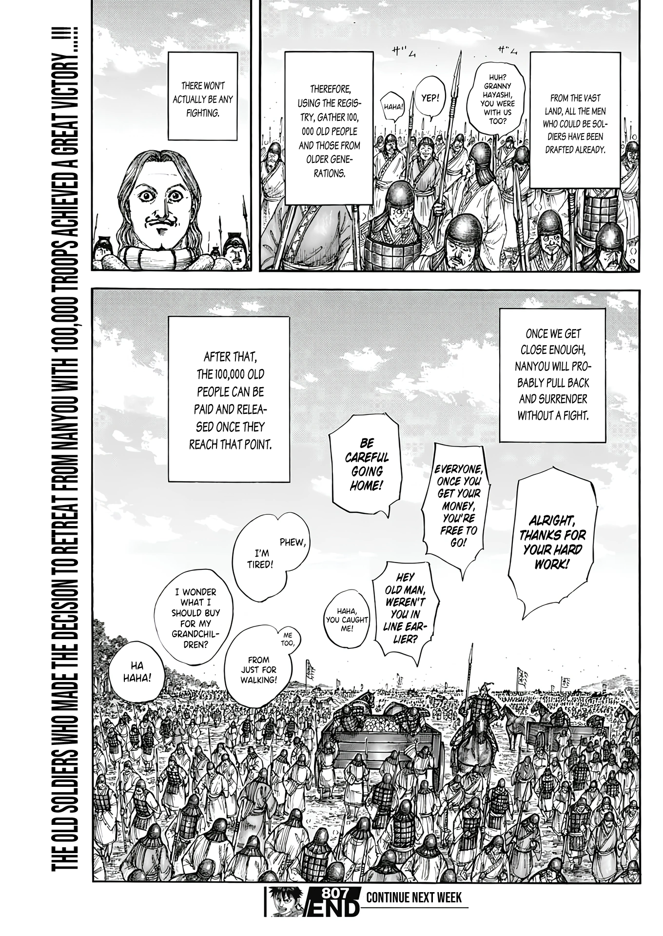 Kingdom, chapter 807