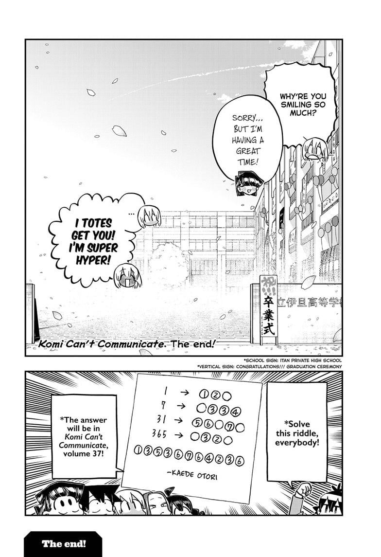 Komi Can’t Communicate, Chapter 499