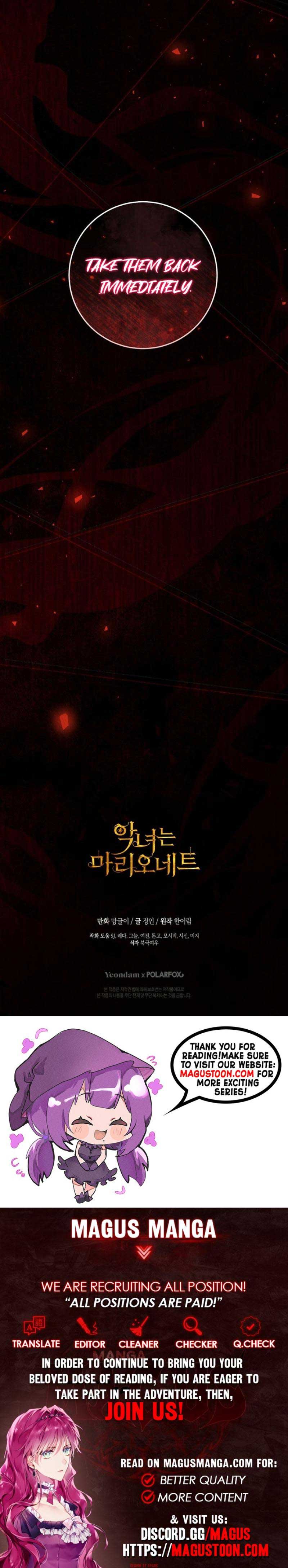 The Villainess is a Marionette, Chapter 103