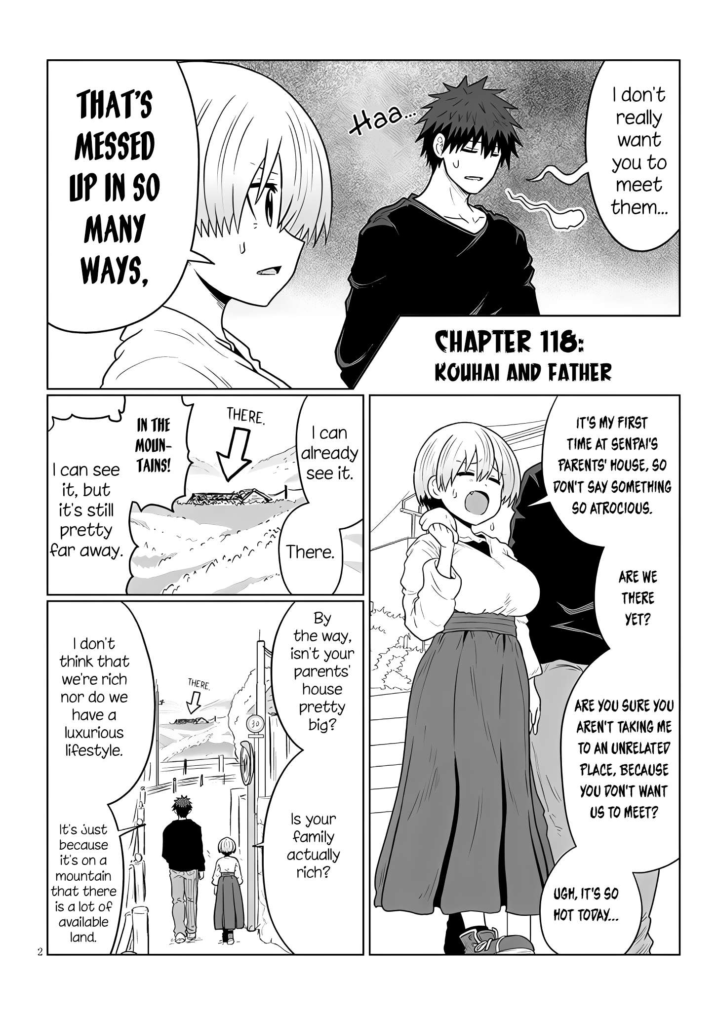 Uzaki-chan Wants to Hang Out, Chapter 118