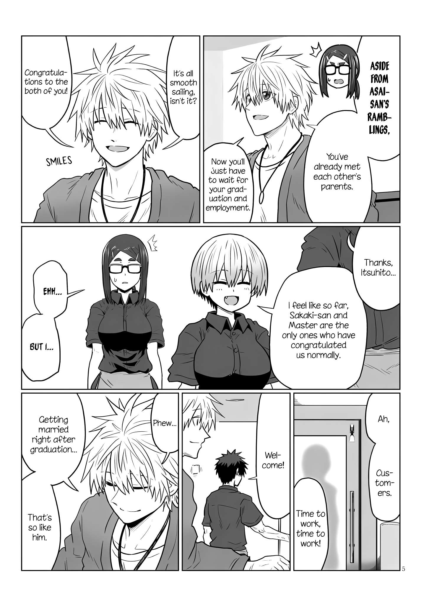 Uzaki-chan Wants to Hang Out, Chapter 121
