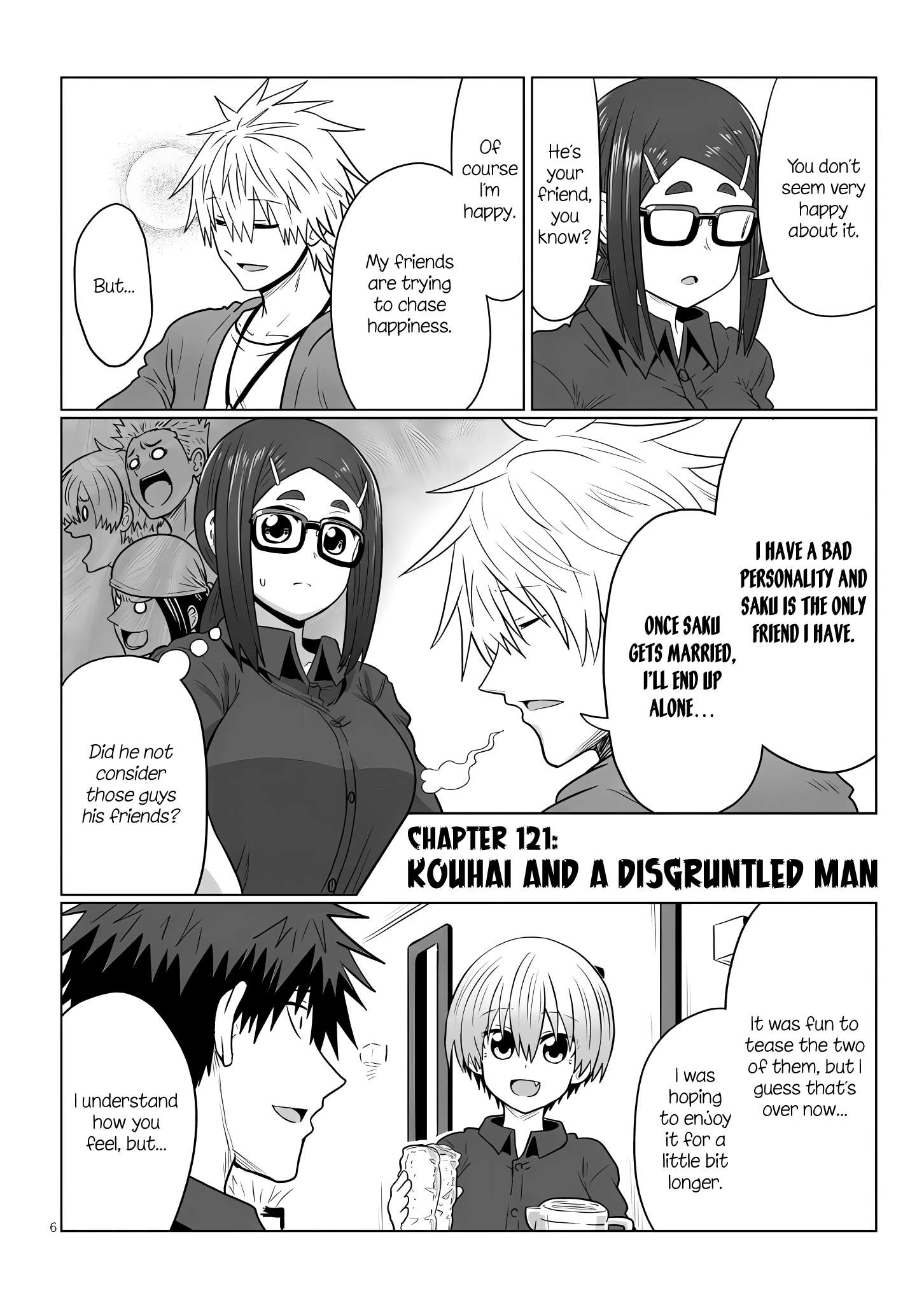 Uzaki-chan Wants to Hang Out, Chapter 121